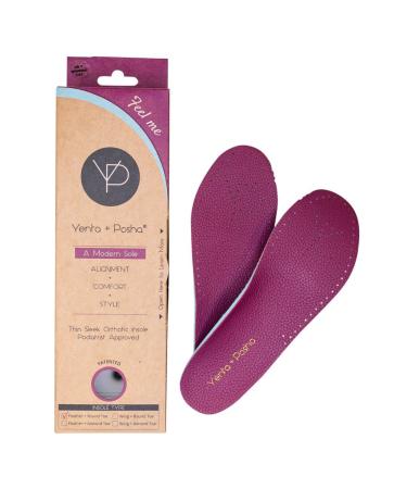 Yenta + Posha Breathable Memory Technology Orthotic Insole for Women  Modern Sole Feather (6 Feather Round Toe)