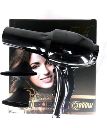 Hair Dryer Powerful 1900W Professional Hairdryer Negative Ionic Technology with Air Nozzle 3 Heat 2 Speed Cool Shot Setting Powerful AC Motor Fast Drying Blow Dryers for Home and Salon Men and Women - Buy Online on GoSupps.com