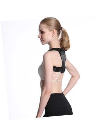 GLEAVI Adjustable Posture Brace - Hunchback Support Strap for Men & Women | Breathable Fabric 25x27cm Black - Buy Online on GoSupps.com