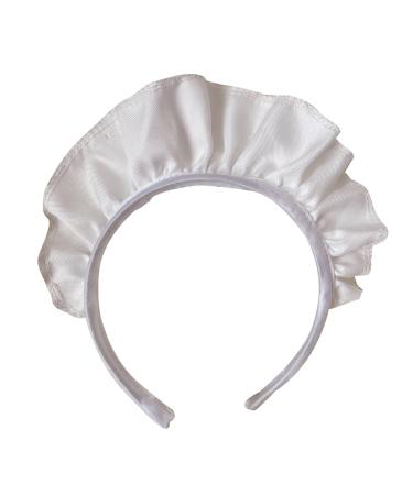 Wide Headdress Lovely White Maid Headbands for Women Animal Cosplay Headpiece Gothic Hair Bands Hair Hoop