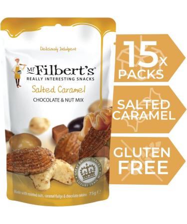 Mr Filbert's - Salted Caramel Chocolate and Nut Mix 8 x 75g - Buy Online on GoSupps.com