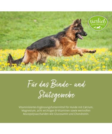 Tierlieb Joint Friend Dog Capsules - Calcium Magnesium Glucosamine & Chondroitin - 130 Count | Improve Your Dog's Joint Health - International Shipping Available - Buy Online on GoSupps.com