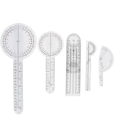 Medical Goniometer Finger Goniometer Portable Transparent Research 5 Pcs - Buy Online on GoSupps.com