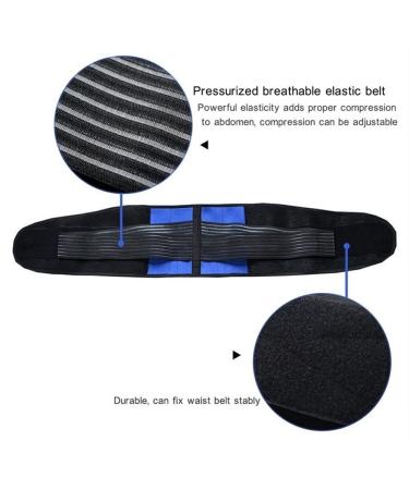 Plus Size Lower Back Brace - S-6XL Lumbar Support Belt for Waist Pain Relief | Unisex Decompression Band for Herniated Disc Sciatica & Scoliosis - Small Blue - Buy Online on GoSupps.com