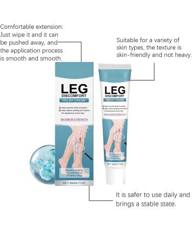  WJnflQN Moisturizing and Nourishing Leg Cream - 20g Massage Cream for Tired Calves and Legs - Soothing Moisturizing Lotion Travel Size for Men Family Home School - Buy Online on GoSupps.com