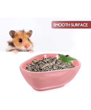 POPETPOP Ceramic Hamster Feeding Bowls Strawberry Pattern Hamster Food Bowl for Guinea Pig Rodent Rat Gerbil Cavy (random color) - Buy Online on GoSupps.com