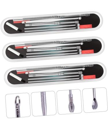 3 Sets 6-Piece Ear Cleaning Set with Pro Tools - Spiral Spring Ear Cleaner & Ear Wax Remover Kit - Buy Online on GoSupps.com