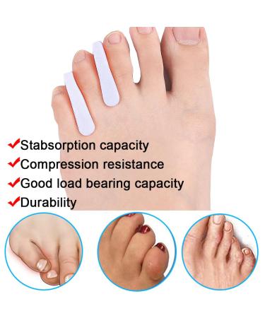 Mcvcoyh Flared Gel Pinky Toe Separators 10 Pieces Small Toe Spacers Toe Straighteners for Overlapping Toes and Temporary Bunion Corrector Gel - Buy Online on GoSupps.com