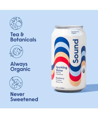 Organic Blueberry Cinnamon Hibiscus Tea Sparkling Water - Zero Calories, Zero Sugar, Non-GMO (Pack of 12) | Whole30 Approved, Caffeine Free Seltzer Water - 12 Fl oz - Buy Online on GoSupps.com