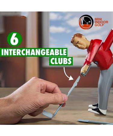 Mini Indoor Golf Player Pack - Mini Golf Game for Kids and Adults with Essential Accessories - Putting Green, Clubs, & 35 Shotmaker Golfer - Mini Golf Course for Indoor Play - Buy Online on GoSupps.com