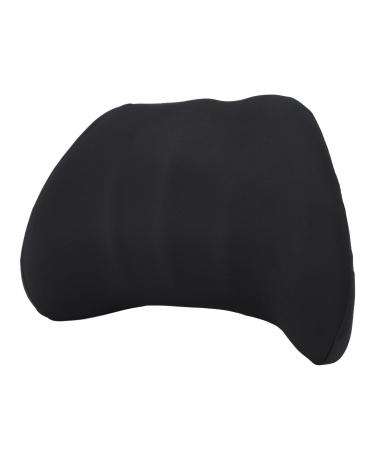 Lumbar Support Pillow Comfortable Pain Relief Removable Cover Ergonomic Memory Foam Back Cushion for Car Seat (Black)