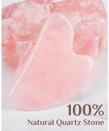 Colorfarm Gua Sha Facial Tools for Face & Eye Puffiness Relief - 100% Jade & Rose Quartz Stones - Buy Online on GoSupps.com