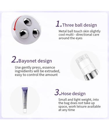 Roller Eye Cream Anti Aging - Eye Cream for Dark Circles and Puffy Eyes - Roll-on Eye Bags Remover - Moisture Hydrate Under Eye Contour Skin - Smooth Tender Anti Wrinkle - Firm Lift Restore Radiance - Buy Online on GoSupps.com