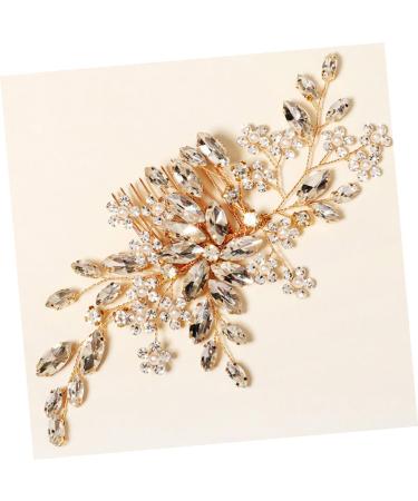 DOITOOL Flower Comb Rhinestone Hair Clips Pearl Hair Barrettes Bride Hair Clip Wedding Pearls Hairpin Women Crystal Hair Comb Tiara Zinc Alloy European and American Hair up Bridesmaid - Buy Online on GoSupps.com