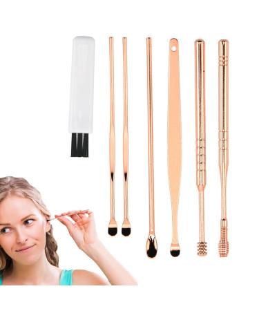 Shakven Ear Wax Cleaner | set Ear Cleaning Kit - Ear Care Products Stainless Steel Tools Safe & Effective With Storage Bag Professional Ear Cleaning Solution