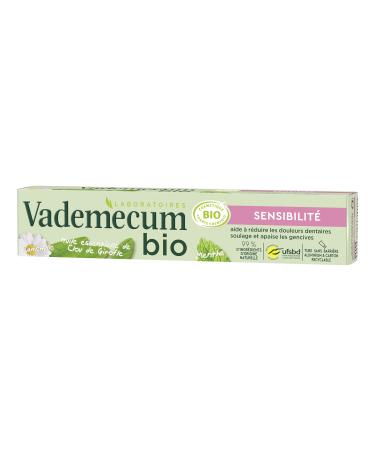 Vademecum Sensitivity Toothpaste with Mint and Clove Essential Oil, Certified Organic, 99% Natural Ingredients, 75ml