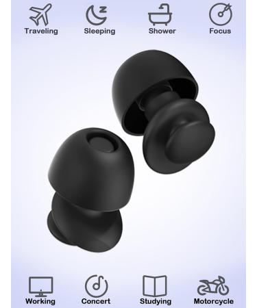 HALLEAST Concert Earplugs - 2 Pairs with 15 Silicone Ear Tips Noise Reduction for Bar Sports & Events - Black - Buy Online on GoSupps.com