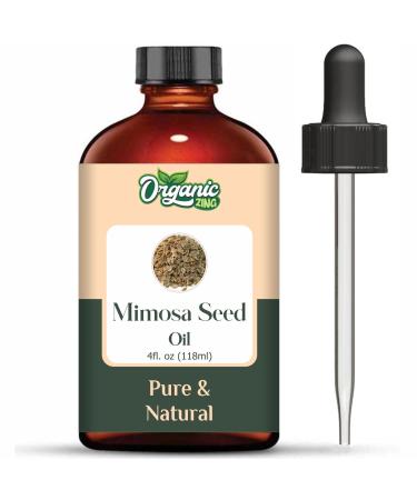 ORGANIC ZING Organic Zing Mimosa Seeds (Acacia Dealbata) - Pure and Natural Essential Oil for Aromas and Diffusers Skin Care Massage - 118ml
