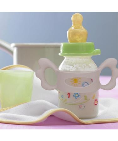 Yunsa Baby Silicone Bottle Handles - Easy Grip Wide Neck Infant & Toddler Universal Holder - Sweet Wings Shape for Small Hands - Buy Online on GoSupps.com