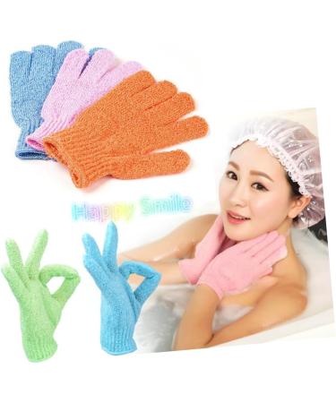 minkissy Pair Shower Gloves Exfoliating Gloves Bath Gloves Five Fingers - Buy Online on GoSupps.com