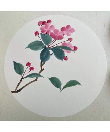 Hmay Pre-Mounted Soft Shikishi with Jingxian Semi-Sized Xuan Paper - 10 Sheets for Sumie Painting and Brush Calligraphy - Square 33cm - Buy Online on GoSupps.com