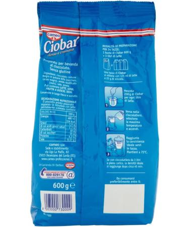Cameo Ciobar Professional Classico Hot Chocolate Preparation Chocolate Drink 24 Cups Gluten Free 600 g - Buy Online on GoSupps.com