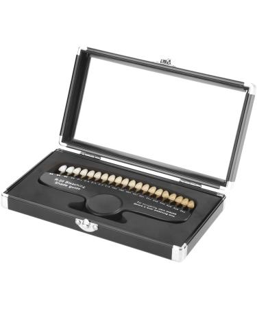 Tooth Whitening Shade Guide - 20 Colors with Engraved Numbering in Portable Aluminum Case for Before & After Bleaching - International Shipping - Buy Online on GoSupps.com