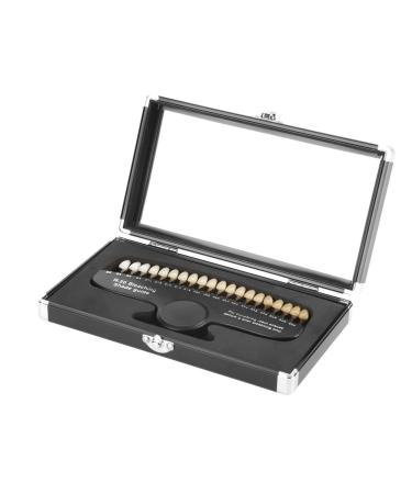 20 Color Dental Teeth Whitening Shade Guide - Professional Oral Care Chart for Bleaching with Mirror | International Shipping - Buy Online on GoSupps.com