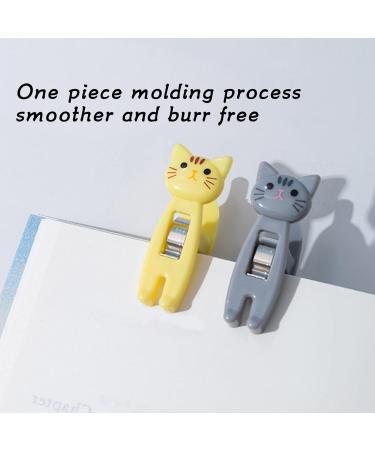 6 Pack Cat Snack Clips - Anti-Slip Strong Metal Spring Versatile Food Pocket & Document Holder - White - Buy Online on GoSupps.com