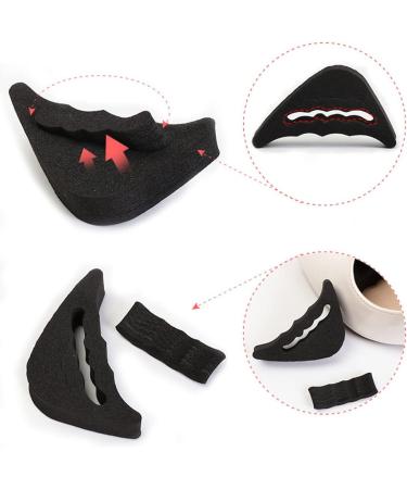 6 Pairs Adjustable Toe Filler Inserts - Reusable Shoe Plug (Black & Beige) for Perfect Fit - Buy Online on GoSupps.com
