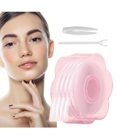 Eye Lift Tape for Droopy Lids - -Adhesive Invisible Double Eyelid Tape Instant Eyelid Lift Strips Eyelid Stickers for Hooded Droopy Uneven Mono-eyelids with Fork Rods and Tweezers Pettis R-c