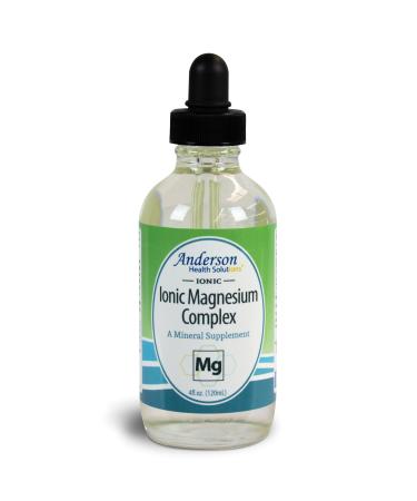 Anderson New Ionic Magnesium Complex, Liquid Magnesium Supplement, Trace Mineral Drops, 60 Servings (4 oz) 4 Fl Oz (Pack of 1)