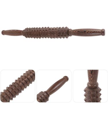 Lurrose Wooden Scooter Massage Device - Deep Tissue Roller Stick for Sore Muscles Trigger Point Relief for Athletes & Yoga Training - Buy Online on GoSupps.com