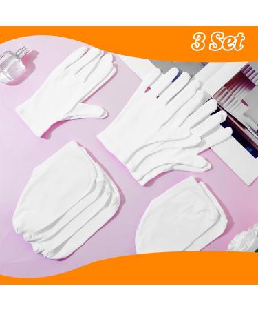 6 Pairs Moisturizing Socks Gloves Set Spa Foot Moisturizer Socks & Cotton Lotion Gloves for Overnight Hydration Repair Dry Hands & Feet Rough Cracked Skin Treatment(Each 3) - Buy Online on GoSupps.com