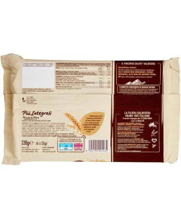  Italian Gourmet E.R. Galbusera Pi Integrali Biscuits 100% High Fibre 330 g + Italian Gourmet Pulp 400 g Set of 3 - Buy Online on GoSupps.com