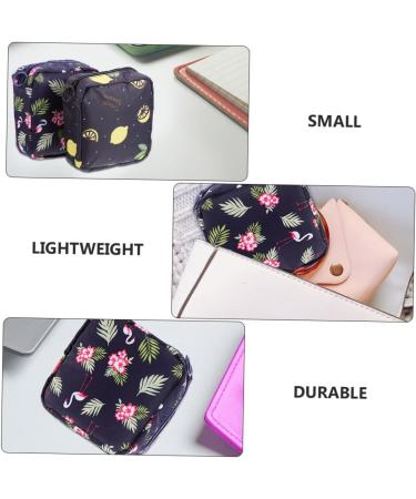 PLAFOPE 4pcs Sanitary Napkin Storage Bag Set - Portable Wash Bags for Travel and Purse - Zippered Canvas Mini Storage Bags - Buy Online on GoSupps.com