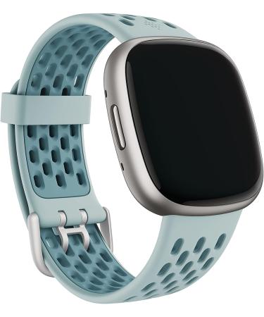 Fitbit Sport Band 24mm Sea Blue/Ocean Small - Compatible with Sense 2, Sense, Versa 4, Versa 3 - Buy Online on GoSupps.com