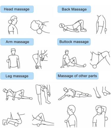 Midodo 3 Set Massage Balls - Hedgehog Balls for Foot Massage Reflexology Pain Relief & Stress Relief | Ideal for Legs Feet Hands & Back - Buy Online on GoSupps.com