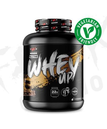 TWP Nutrition Platinum Series All The Whey Up Protein Powder Shake 23g Whey Protein Low Fat Low Carbs 2.1kg / 900g & 70/30 Servings Vegetarian Friendly (Cookie Dough Brownie 2.1kg) Cookie Dough Brownie 2.1kg - Buy Online on GoSupps.com