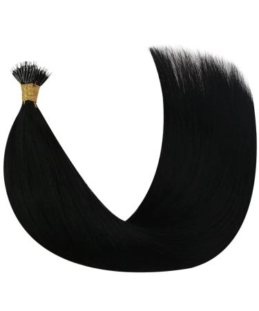 Youngsee 60cm Nano Ring Hair Extensions - Real Black Hair 50g Soft & Salon Quality | Long-lasting Nano Extensions - Buy Online on GoSupps.com