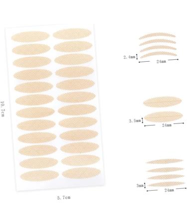 Angoily 60 Sheets Stickers Double Sided Clear Tape Invisible Double Eyelid Sticker Adhesive Tape Man Make up M As Shown - Buy Online on GoSupps.com