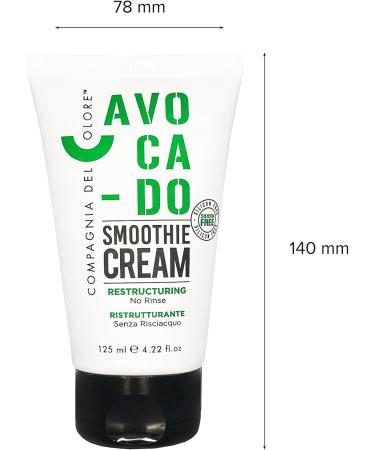  Compagnia Del Colore Compagnia del Colore - Avo Ca-Do Smoothie Cream - Leave-in avocado hair cream with repairing and protective action on damaged hair - Hair products - 125 ml - Buy Online on GoSupps.com