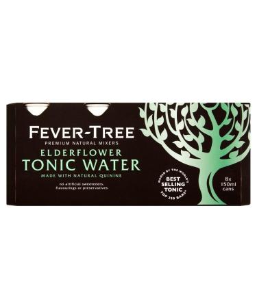Fever Tree Elderflower Tonic Water in Cans 8x150ml
