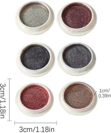 Poudre de ongles chrom e ensemble de poudre chrom e ongles - 6 couleurs Miroir Effet Fingernail Chrome | Shimmer Nail fournit de la poudre pour le festival les rencontres le maquillage 04 D - Buy Online on GoSupps.com