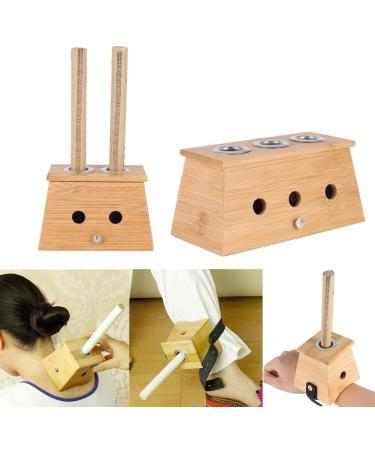 Moxa Stick Acupoint Healing Aid - Moxibustion Therapy with 10pcs Pure Moxa Rolls (2 Holes) - International Shipping Available - Buy Online on GoSupps.com