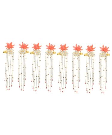 FRCOLOR Bridal Headpiece 4 Pairs hairpin chinese retro barrette tassel hair clips hair clips metal hair clips for women tassel hair accessories tassel hair barrettes hair stick Acrylic