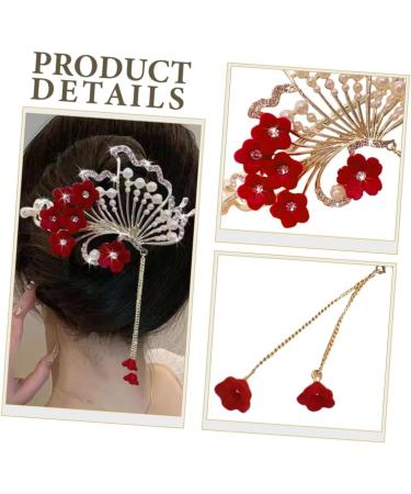minkissy Camellia Clip Hair Pins Hair Clips Flower Hair Clip Velvet Bride China Hair up - Buy Online on GoSupps.com