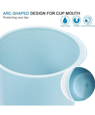 2 Pcs Portable Travel Toothbrush Case with Cup | Toothbrush Holder for Traveling, Camping, Home & School - Deep Blue-Sky Blue - Buy Online on GoSupps.com