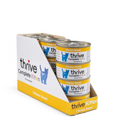 thrive Cat 100% COMPLETE - KITTEN CHICKEN (pack of 12) Chicken 75 g (Pack of 12)