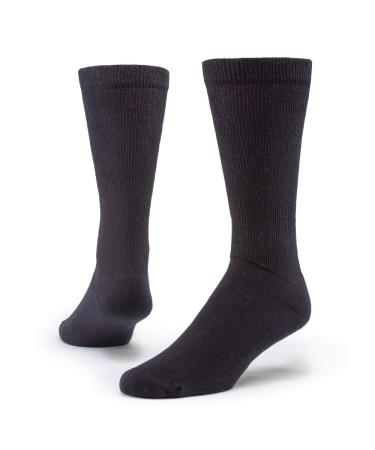 Maggie's Organics - Organic Cotton Diabetic Socks - 1 Pair - Unisex Large Black